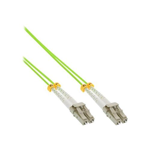 InLine - Cordon de raccordement - SC multi-mode (M) pour SC multi-mode (M) - 25 m - fibre optique - duplex - 50 / 125 microns - OM5 - sans halogène - vert