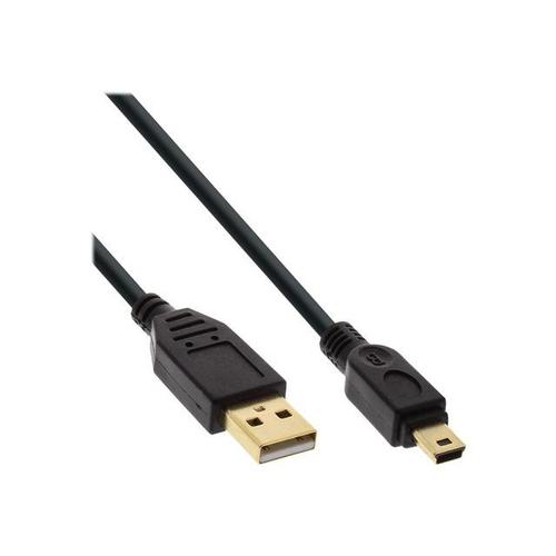 InLine - Câble USB - USB (M) pour mini USB type B (M) - USB 2.0 - 30 cm - noir