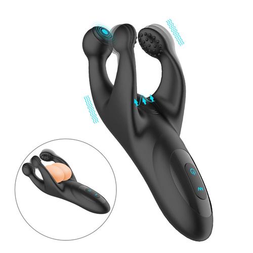 Tesemployohio Ager-Vibromasseur En Silicone Pour Hommes, Masseur De Prostate Vibrant, Jouets Sexy, 10 Vitesses, Produits Pour Adultes, Couple, 7.0