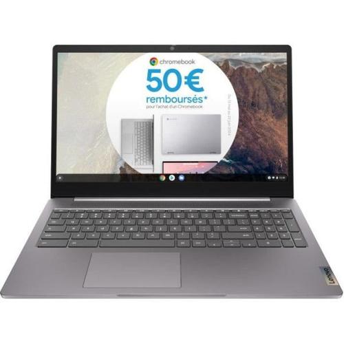 Ordinateur Portable Chromebook 3 CB 15IJL6 | 15'' FHD 220N - Intel Cel N4500 - RAM 4Go DDR4 - 64Go EMMC - Chrome OS - AZERTY