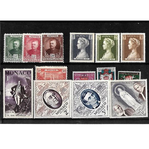 Monaco-Lot De 14 Timbres Neufs**-Photos Contractuelles