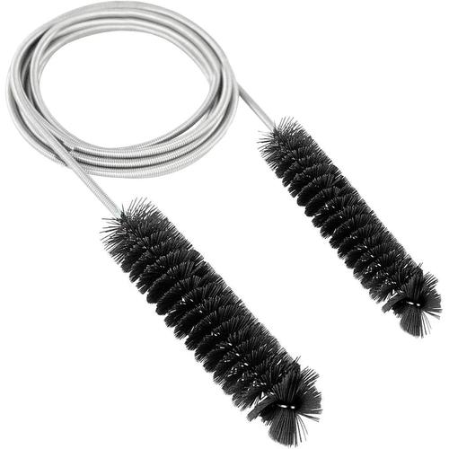 155cm Brosse De Nettoyage Flexible, Brosse De Nettoyage Pour Àquarium, Brosse À Tuyau Double Extrémité, Outil De Nettoyage De Tuyaux, Pour Aquarium Cuisine À La Maison(Noir)