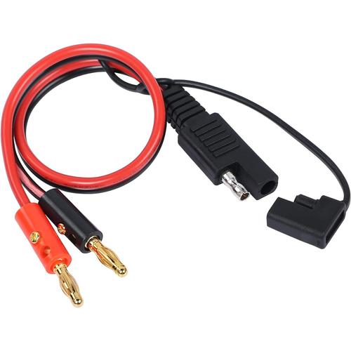 Câble de connecteur SAE,SAE à 4mm Bullet Banana Plug Adaptateur câble 14 AWG SAE D'extension Câble-1Ft (32cm)