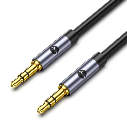 Câble Audio Jack 3.5mm Mâle vers Mâle, Câble Auxiliaire Jack Stéréo 1M Compatible avec Huawei, Samsung, iPad, iPod, Casque, Chaîne, HiFi, Autoradio, Smartphones, Voiture, MP3 etc.