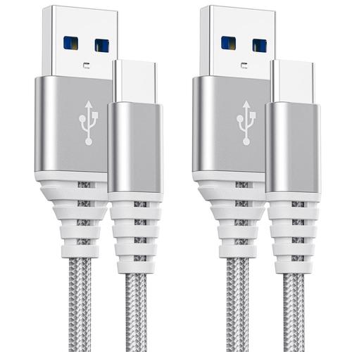 Câble Usb Type C Charge Rapide 2m+3m Chargeur Pour Samsung S21 S20 Plus Ultra Fe A54 A34 5g S8 S9 A12 A13 A14,Xiaomi Mi 10t Lite/Pro/10 11/9t 9 8,Mi Note 10/A3/9 Se,3a Nylon Tressé,Usb-C Vers Usb-A