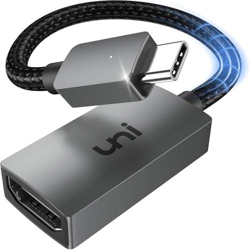 Adaptateur USB C vers HDMI 4K, [Haut débit] Adaptateur Thunderbolt 3/4 USB-C vers HDMI Compatible pour iPhone15 Série, MacBook Pro Air, iPad Pro Air, iMac, Surface Pro, Galaxy, Dell, Huawei