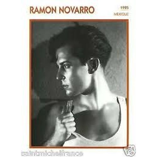 Fiche Portrait De Star Ramon Novarro