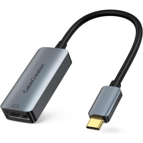 Adaptateur USB C vers DP 4K @ 60 Hz, convertisseur USB de Type C vers DisplayPort, Compatible avec Rift S, MacBook Pro 2020, XPS 15, iPad Pro 2020, Surface Book 2, Galaxy S20/S10