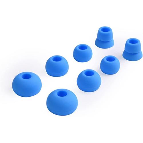 Lot de 8 Coussinets en Silicone de Rechange Dr Dre Eartips pour écouteurs sans Fil Powerbeats 2 Powerbeats3 for Bleu