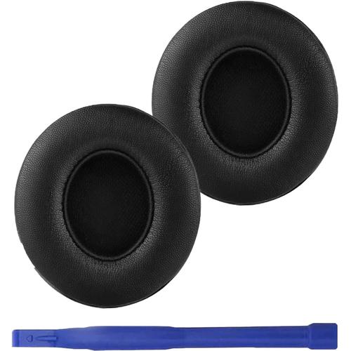 Coussinets d'écouteurs de rechange compatibles avec Dr.Dre Solo 2.0 Solo 2.0 Solo 2 Casque avec câble On-Ear (non Fit Solo 2.0/3.0 Wireless) Noir