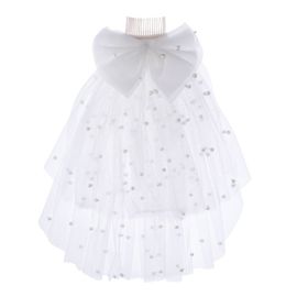 Blanc paillettes & perles anglais dentelle voile nuptiale de mariage tulle garniture par yard Blanc paillettes & perles anglais dentelle voile nuptiale de mariage tulle garniture par yard