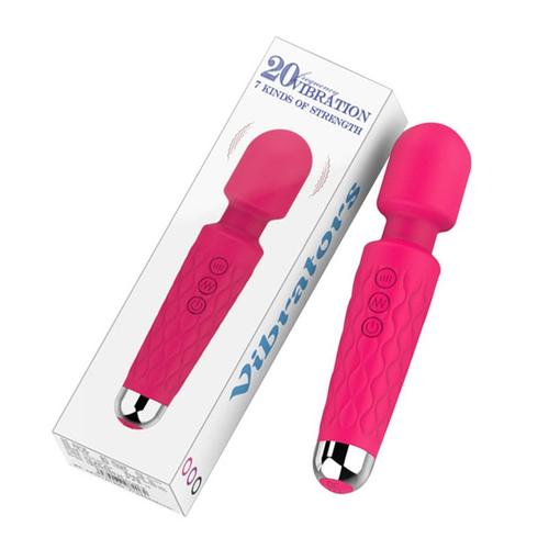 Vibromasseur Big Wand Pour Femme, Anciers Av, Stimulateur De Clitoris, Stimulateur De Point G, Mastjaune, Jouet Sexuel, 20 Vitesses, Charge Usb, Produit Pour Adulte