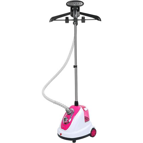 Défroisseur Vêtement Professionnel, Défroisseurs Vapeur Verticaux, Puissante 1700w, Prêt En 30s, 80 Minutes D'utilisation Continue, 1.7l, Accessoires Inclus,30g / Min (Rose-1700w)