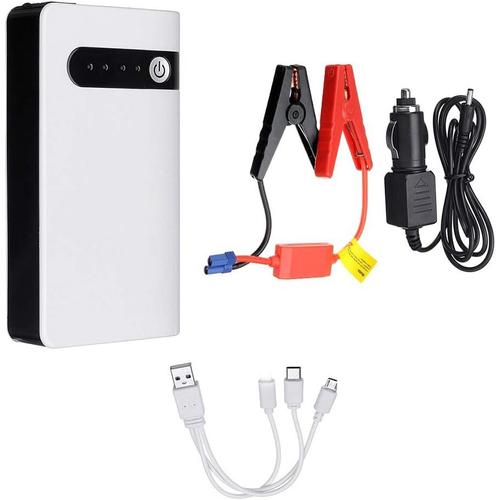 Démarreur De Voiture Usb Batterie De Voiture Boîte De Ponts Banque D'énergie Chargeur De Batterie 12 V 8000 Mah Dispositif De Démarrage D'urgence Prise Ue, 500061917