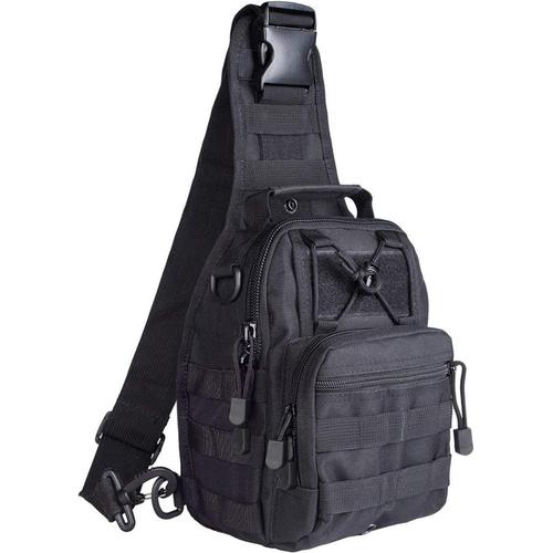 Sac De Poitrine Sac D'epaule Militaire Tactique Molle Sacoche Léger Multifonctionnel Pour Randonnée Camping Trekking Voyage