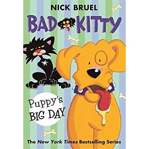 Bad Kitty: Puppy's Big Day (Paperback Black-And-White Edition)