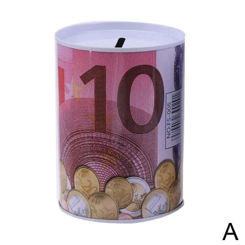 10 euros 1 PCS Tirelire de cylindre de coffre-fort de tirelire d euro Dollar pour la boite de depot