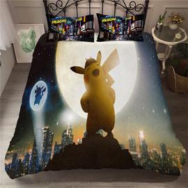 HOUSSE DE COUETTE Pikachu Pokémon 140x200 cm - 100% Coton - Ecru EUR 39,90  - PicClick FR