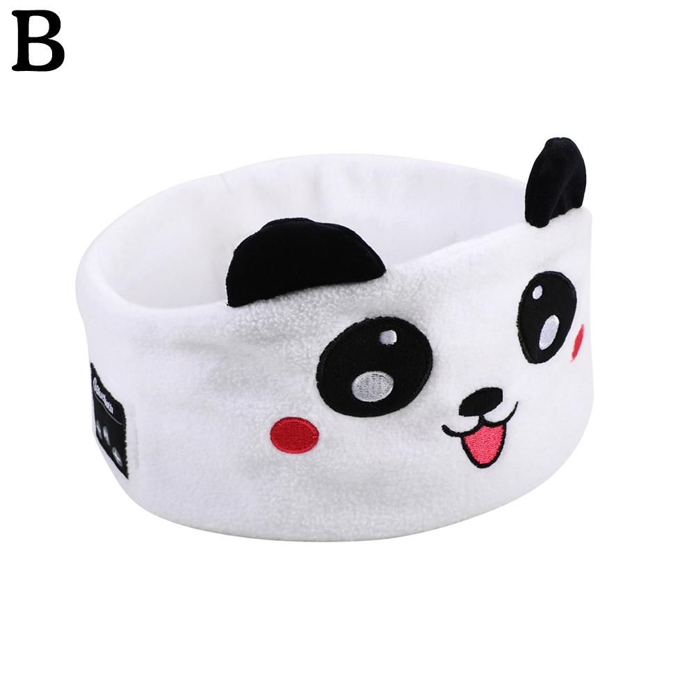 Panda taille unique Bluetooth musique bandeau ecouteur mignon sans fil dormir chapeaux musique