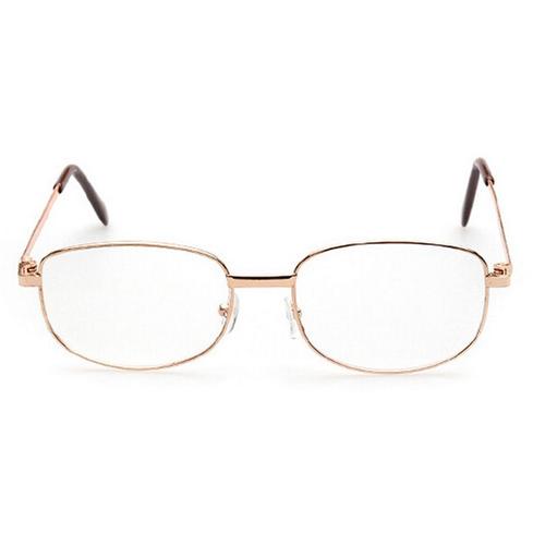 Lunettes De Lecture A Monture Metallique Doree Pour Hommes, 1.5 Lentilles, Aide A Lapprovisionnement 