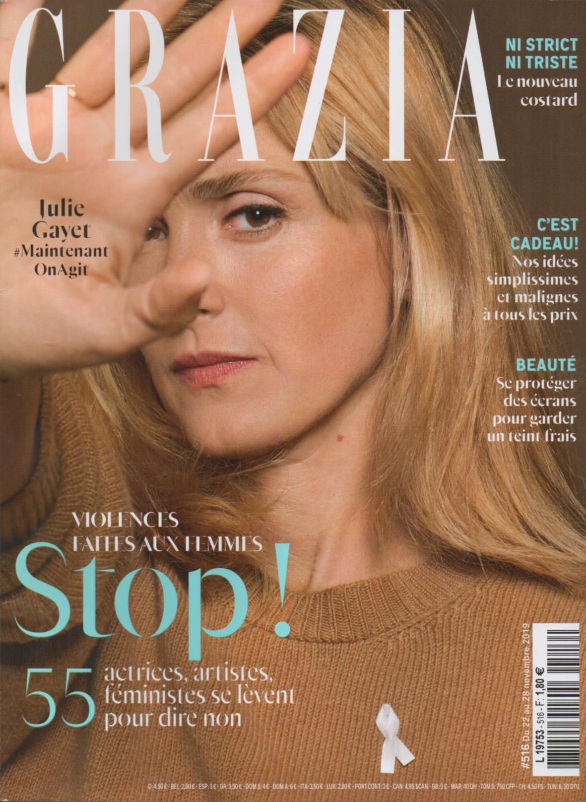 Grazia 516 - Julie Gauet : Stop Aux Violences Faites Aux Femmes / Se Protéger Des Écrans