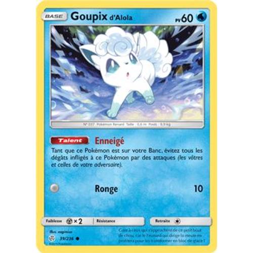 Goupix D'alola - 39/236 - Eclipse Cosmique