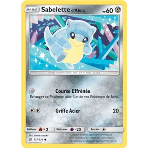 Sabelette D Alola - 137/236 - Eclipse Cosmique