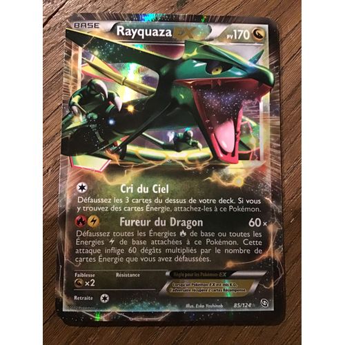 Rayquaza Ex 85/124 Série Noir Et Blanc Dragons Exaltés