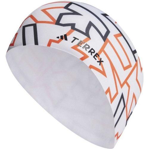 Adidas Terrex Aeroready Graphic Headband - Bandeau White / Semi Impact Orange / Black S/M - S/M