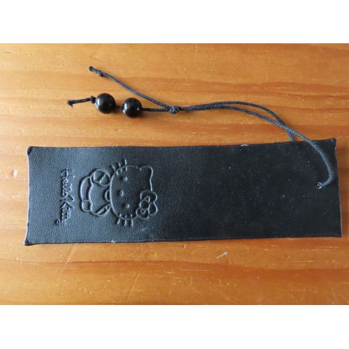 Marque Page Hello Kitty Noir En Skaï