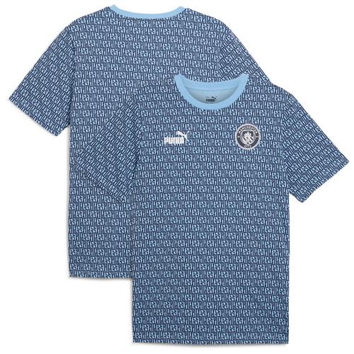 Manchester City Puma Ftblculture Aop T Shirt - Blue