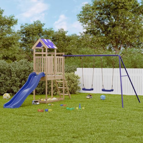 Vidaxl Aire De Jeux D'extérieur Bois De Pin Imprégné