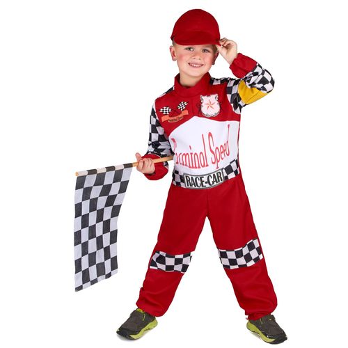 Déguisement Pilote De Course Enfant - Taille: S 4-6 Ans (110-120 Cm)