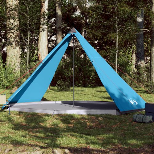 Vidaxl Tente Familiale Tipi 8 Personnes Bleu Imperméable