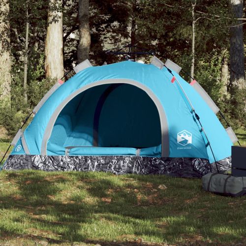 Vidaxl Tente De Camping 3 Personnes Bleu Libération Rapide