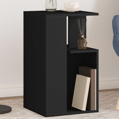Vidaxl Table D'appoint Noir 35x35x60 Cm Bois D'ingénierie