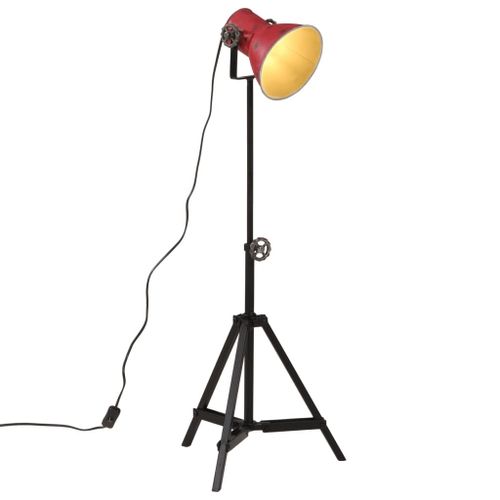 Vidaxl Lampadaire 25 W Rouge Délavé 35x35x65/95 Cm E27