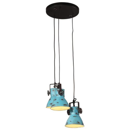 Vidaxl Lampe Suspendue 25 W Bleu Délavé 30x30x100 Cm E27