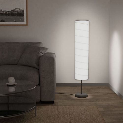 Vidaxl Lampadaire Avec Support 121 Cm Blanc E27