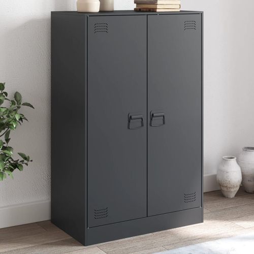 Vidaxl Buffet Anthracite 67x39x107 Cm Acier