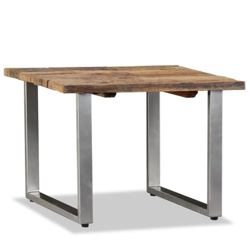Vidaxl Table Basse Bois De Récupération Massif 55x55x40 Cm