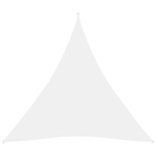 Vidaxl Voile De Parasol Tissu Oxford Triangulaire 6x6x6 M Blanc