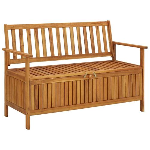 Vidaxl Banc De Rangement De Jardin 120 Cm Bois D'acacia Solide