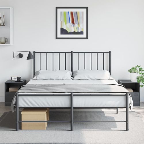 Vidaxl Tables De Chevet 2 Pcs Anthracite 34,5x39x44 Cm Acier