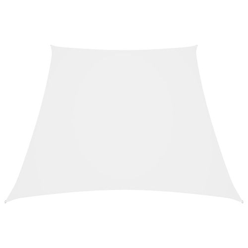 Vidaxl Voile De Parasol Tissu Oxford Trapèze 4/5x4 M Blanc