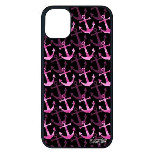 Coque Silicone Iphone 11 Pro Max Ancre Motif Souple Rose Tendance 4g Case Fille Jolie Marinière Imprimé Graphique Sable Tattoo