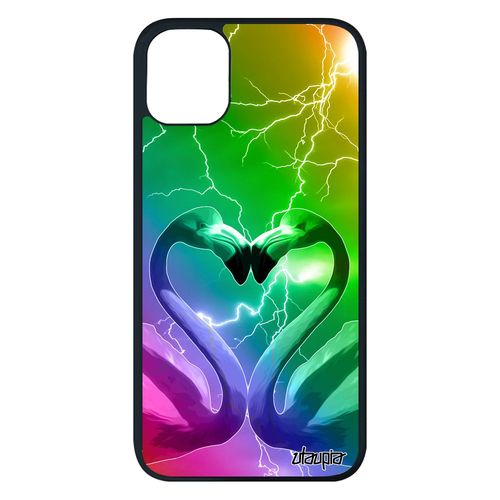 Coque Pour Iphone 11 Pro Max Silicone Flamand Rose Telephone Multicolore Eclair Pas Cher Love Alu Animal De Protection Housse