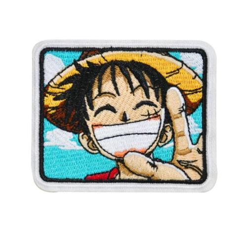 Patch Écusson Thermocollant - Manga One Piece Luffy Anime (Réf 1)