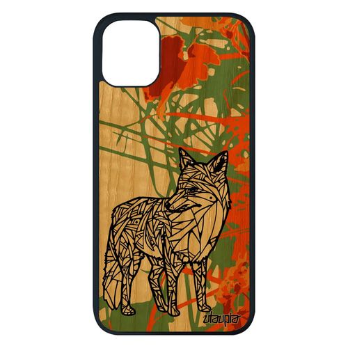 Coque Silicone Iphone 11 Pro Max Bois Renard Portable Dessin 128 Go Orange Futé Rigide Polaire Tribal Fille Animaux Ethnique