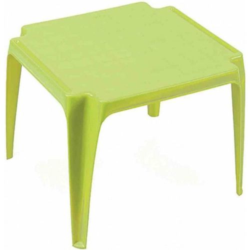 Table Enfant En Plastique Empilable - Vert - H 44,5 X L 56 X P 51 Cm